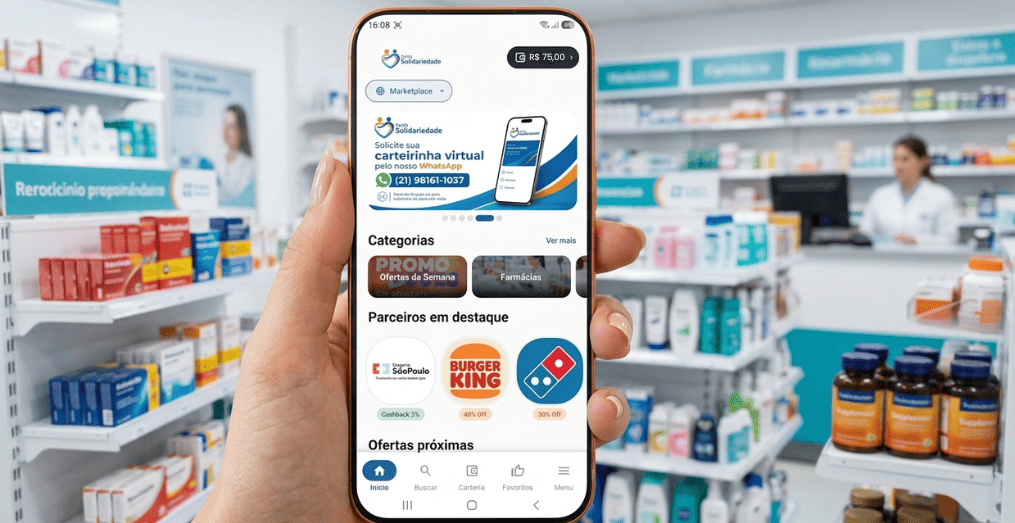 Cartão de Benefícios Cartão Solidariedade